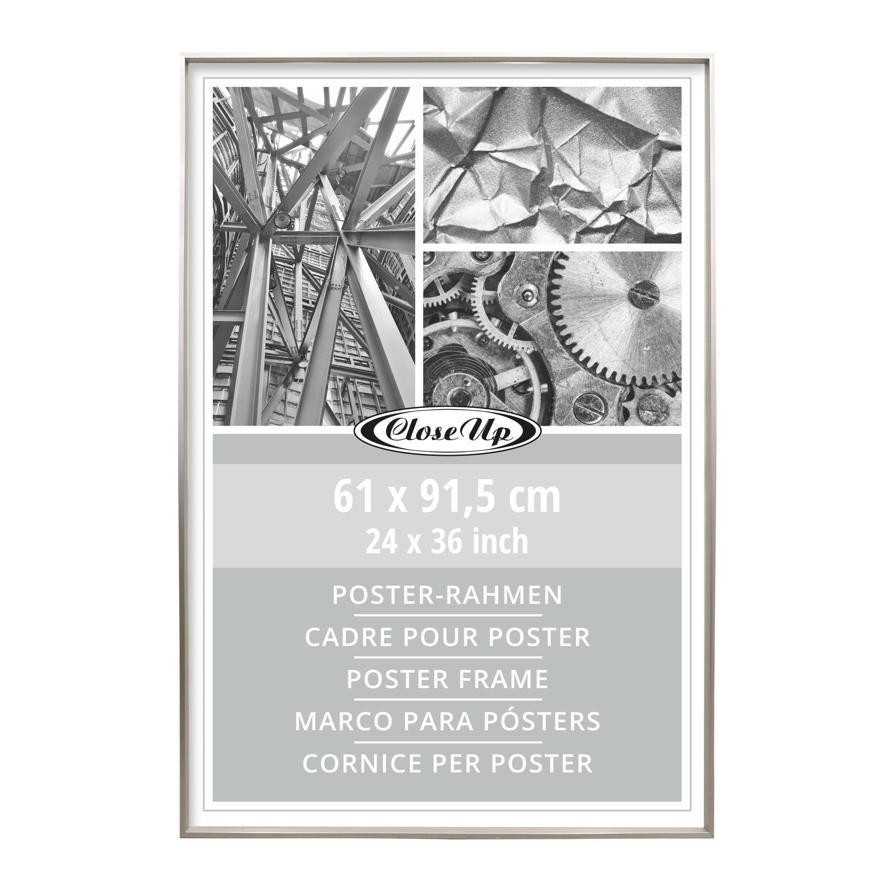 Poster frame 61 x 915 cm aluminum silver – Wallister - Poster & More