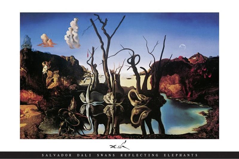 Salvador Dalí - Das Poster "Schwäne spiegeln Elefanten" und seine Bedeutung