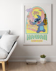 Stitch Poster Disney Hawaii Surf Club