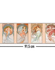 Alfons Mucha Poster Jugendstil Die Vier Künste